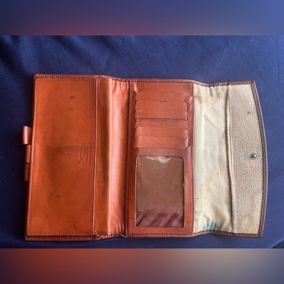 Vintage Dooney & Bourke Wallet Pre-Loved Kiss Lock Check book - Picture 5 of 8